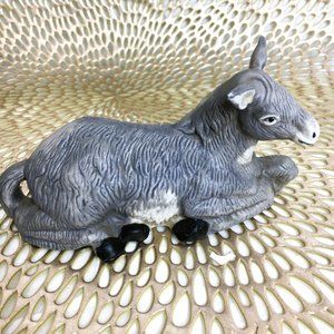 Donkey Ceramic Nativity Animal Porcelain